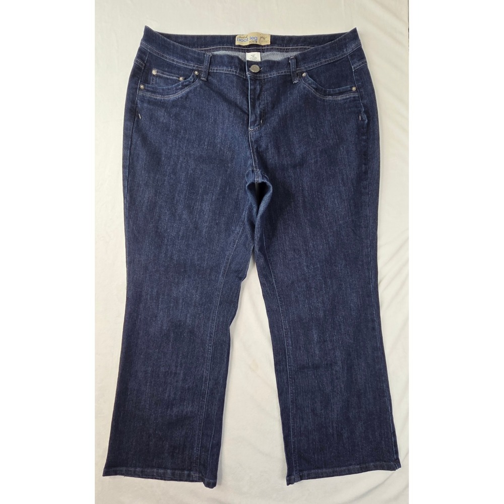 Just My Size Women's 18W Blue Stretch Bootcut‎ Jeans – MS Jeans – Excellent